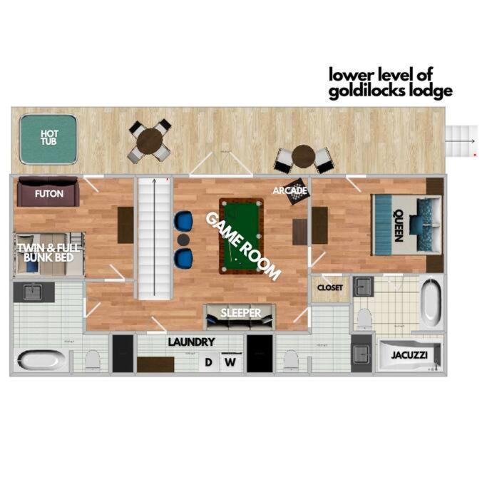 1 Min To The Parkway Spacious Cabin W 3 Suites And Extra Bedroom! Пиджен Фордж Екстериор снимка
